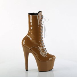 Pleaser ADORE-1040TT Botín Plataforma Charol Marrón Blanco EU-39 / US-9
