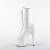 Pleaser ADORE-1040TT Botín Plataforma Charol Marrón Blanco EU-39 / US-9