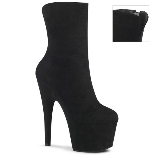 Pleaser ADORE-1042 Botín Plataforma Ante Sintético Negro EU-37 / US-7