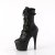 Pleaser ADORE-1046 Botín Plataforma Cuero Sintético Negro EU-37 / US-7