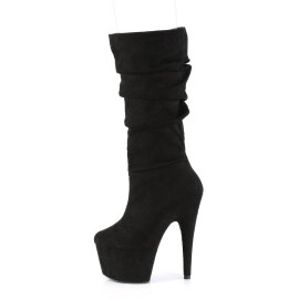 Pleaser ADORE-1061 Bota Plataforma Ante Sintético Negro EU-36 / US-6