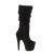 Pleaser ADORE-1061 Bota Plataforma Ante Sintético Negro EU-36 / US-6