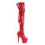 Pleaser ADORE-3000 Bota Alta Plataforma Charol Rojo EU-43 / US-13