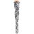 Pleaser ADORE-3000DP Bota Alta Plataforma Negro Blanco EU-35 / US-5