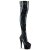 Pleaser ADORE-3000HWR Bota Alta Plataforma Holo Negro EU-44 / US-14
