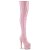 Pleaser ADORE-3000HWR Bota Alta Plataforma Holo Rosa Claro EU-41 / US-11