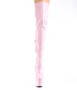 Pleaser ADORE-3000HWR Bota Alta Plataforma Holo Rosa...
