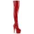 Pleaser ADORE-3000HWR Bota Alta Plataforma Holo Rojo EU-40 / US-10