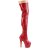 Pleaser ADORE-3000HWR Bota Alta Plataforma Holo Rojo EU-40 / US-10