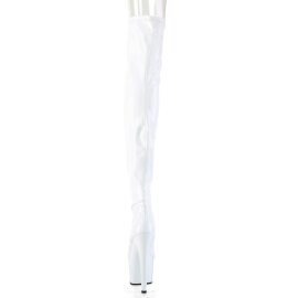 Pleaser ADORE-3000HWR Bota Alta Plataforma Holo Blanco EU-42 / US-12