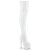 Pleaser ADORE-3000HWR Bota Alta Plataforma Holo Blanco EU-42 / US-12