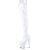 Pleaser ADORE-3000HWR Bota Alta Plataforma Holo Blanco EU-42 / US-12