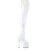 Pleaser ADORE-3000HWR Bota Alta Plataforma Holo Blanco EU-42 / US-12