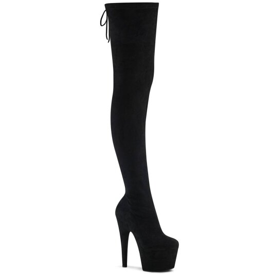 Pleaser ADORE-3008 Bota Alta Plataforma Ante Sintético Negro EU-35 / US-5