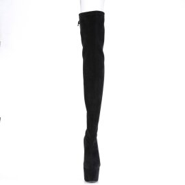 Pleaser ADORE-3008 Bota Alta Plataforma Ante Sintético Negro EU-35 / US-5