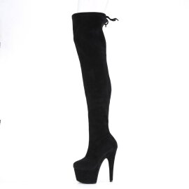 Pleaser ADORE-3008 Bota Alta Plataforma Ante Sintético Negro EU-35 / US-5