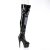 Pleaser ADORE-3011 Bota Alta Plataforma Charol Negro EU-37 / US-7