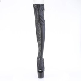 Pleaser ADORE-3011 Bota Alta Plataforma Cuero Sintético Negro EU-41 / US-11