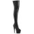Pleaser ADORE-3011 Bota Alta Plataforma Cuero Sintético Negro EU-41 / US-11
