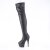 Pleaser ADORE-3011 Bota Alta Plataforma Cuero Sintético Negro EU-41 / US-11