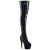 Pleaser ADORE-3011HWR Bota Alta Plataforma Holo Negro EU-36 / US-6