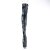 Pleaser ADORE-3011HWR Bota Alta Plataforma Holo Negro EU-36 / US-6