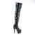 Pleaser ADORE-3011HWR Bota Alta Plataforma Holo Negro EU-36 / US-6