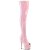 Pleaser ADORE-3011HWR Bota Alta Plataforma Holo Rosa Claro EU-43 / US-13