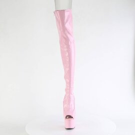 Pleaser ADORE-3011HWR Bota Alta Plataforma Holo Rosa...