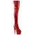 Pleaser ADORE-3011HWR Bota Alta Plataforma Holo Rojo EU-42 / US-12
