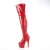 Pleaser ADORE-3011HWR Bota Alta Plataforma Holo Rojo EU-42 / US-12