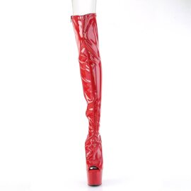 Pleaser ADORE-3011HWR Bota Alta Plataforma Holo Rojo...