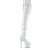 Pleaser ADORE-3011HWR Bota Alta Plataforma Holo Blanco EU-40 / US-10