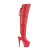 Pleaser ADORE-3019 Bota Alta Plataforma Cuero Sintético Rojo EU-41 / US-11
