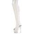 Pleaser ADORE-3019 Bota Alta Plataforma Cuero Sintético Blanco EU-40 / US-10