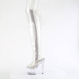 Pleaser ADORE-3019C Bota Alta Plataforma Transparente EU-39 / US-9