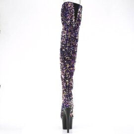 Pleaser ADORE-3020 Bota Alta Plataforma Metalizado Lila EU-36 / US-6
