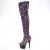 Pleaser ADORE-3020 Bota Alta Plataforma Metalizado Lila EU-36 / US-6