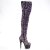 Pleaser ADORE-3020 Bota Alta Plataforma Metalizado Lila EU-36 / US-6
