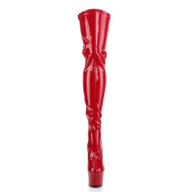 Pleaser ADORE-3063 Bota Alta Plataforma Charol Rojo EU-37 / US-7