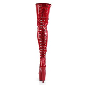 Pleaser ADORE-3063 Bota Alta Plataforma Charol Rojo EU-37 / US-7