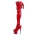 Pleaser ADORE-3063 Bota Alta Plataforma Charol Rojo EU-37 / US-7