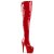 Pleaser ADORE-3063 Bota Alta Plataforma Charol Rojo EU-38 / US-8