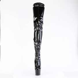 Pleaser ADORE-4000 Bota Alta Plataforma Charol Negro EU-42 / US-12