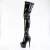 Pleaser ADORE-4000 Bota Alta Plataforma Charol Negro EU-35 / US-5