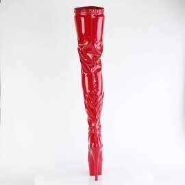 Pleaser ADORE-4000 Bota Alta Plataforma Charol Rojo EU-35 / US-5