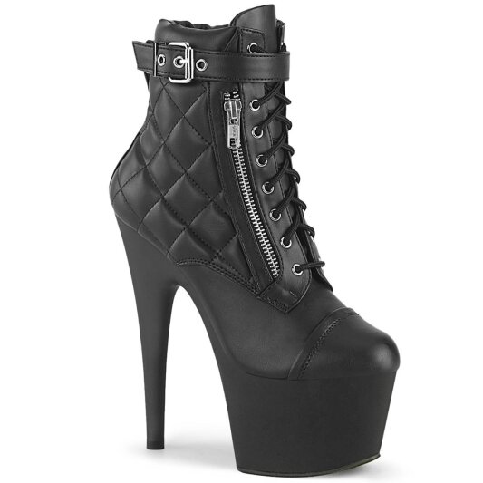 Pleaser ADORE-700-05 Botín Plataforma Cuero Sintético Negro EU-38 / US-8