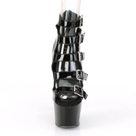 Pleaser ADORE-700-33 Botín Plataforma Charol Negro EU-38 / US-8