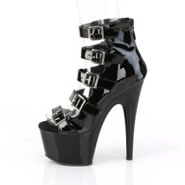 Pleaser ADORE-700-33 Botín Plataforma Charol Negro EU-38 / US-8