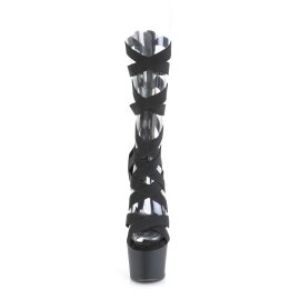 Pleaser ADORE-700-48 Botín Plataforma Cuero Sintético Negro EU-37 / US-7